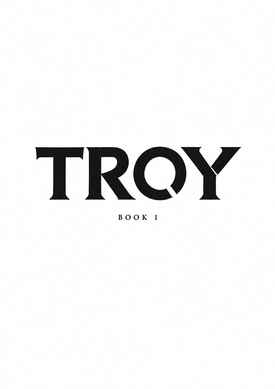 Troy Book 1 title page